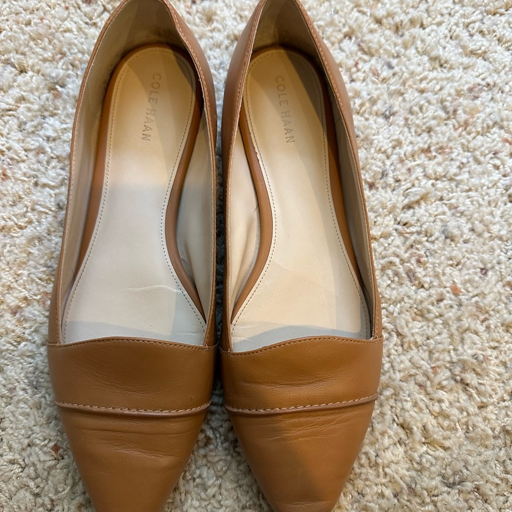 Cole Haan Women's Brown Leather Loafers